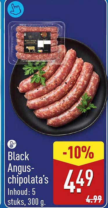 Black Angus-chipolata's