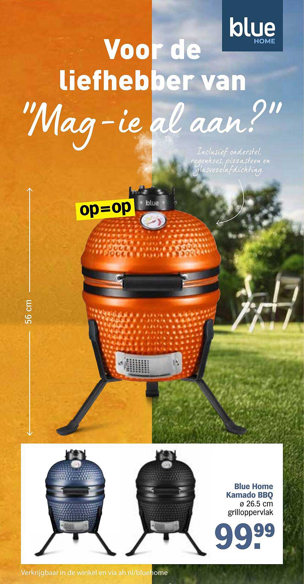 Blue Home Kamado BBQ ø 26.5 cm grilloppervlak