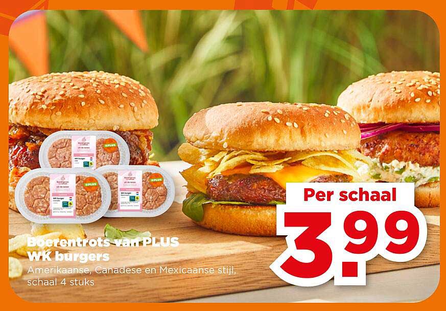 Boerentrots van PLUS WK burgers