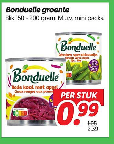 Bonduelle groente