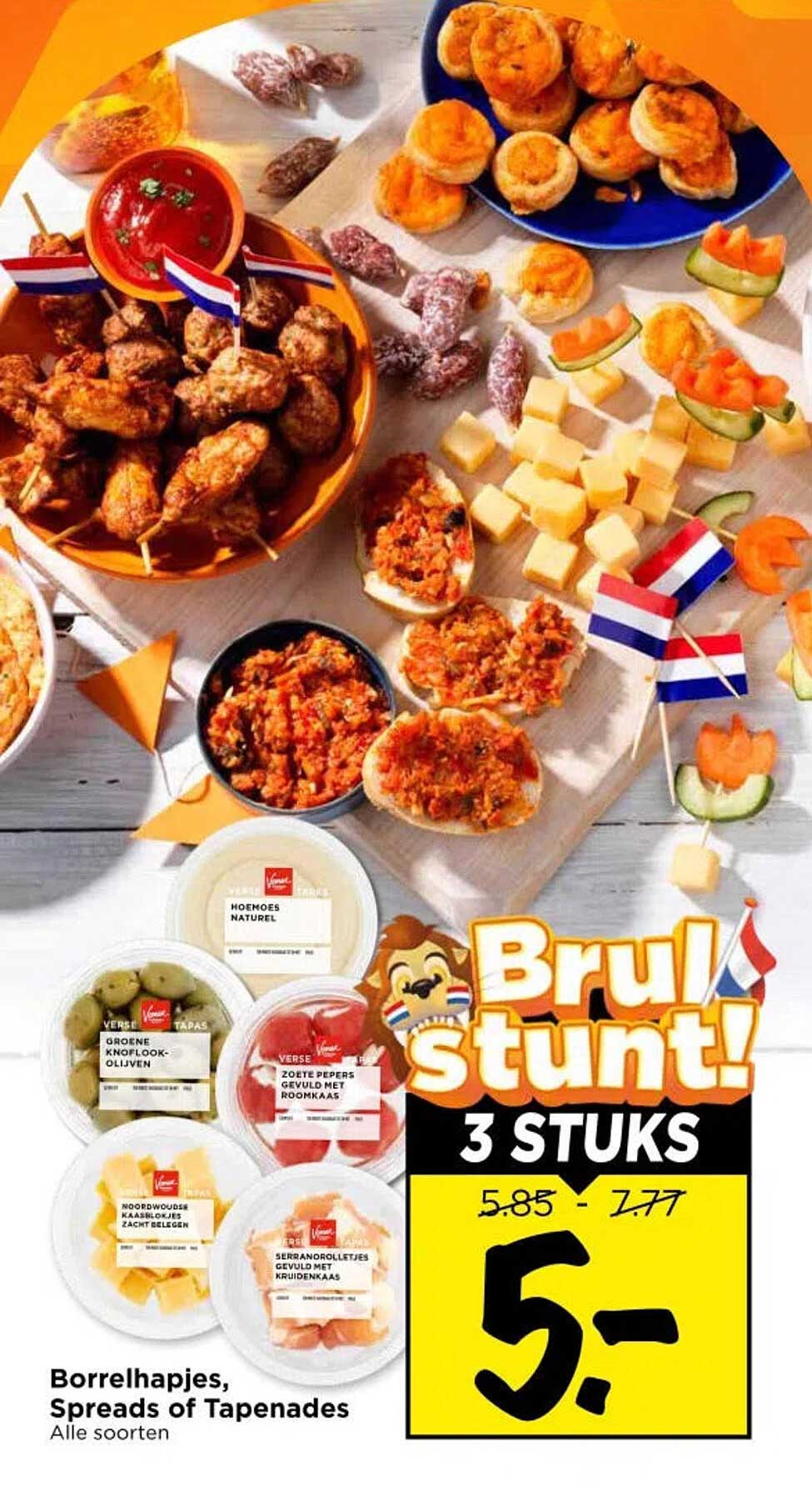 Borlhapjes, Spreads of Tapenades Alle soorten Brul stunt! 3 stuks