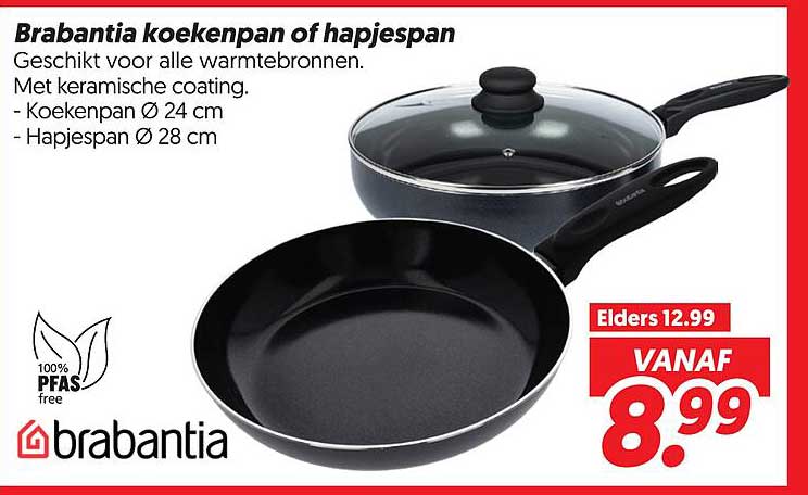 Brabantia koekenpan of hapjespan