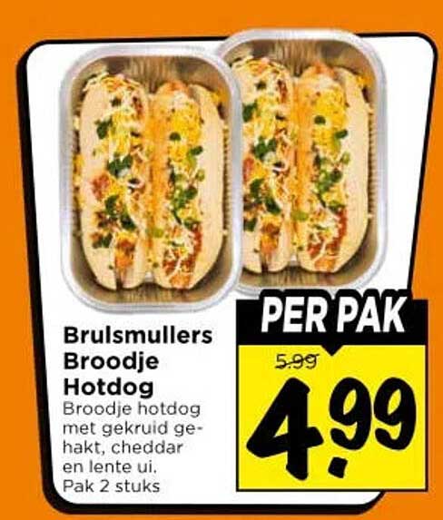 Brulsmullers Broodje Hotdog