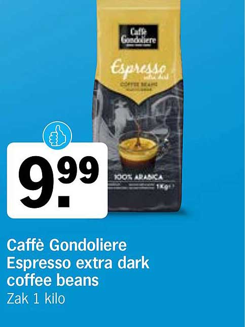 Caffè Gondoliere Espresso extra dark coffee beans