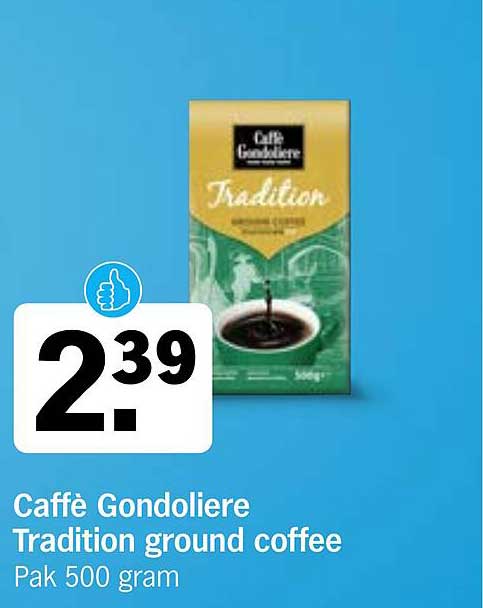 Caffè Gondoliere Tradition ground coffee Pak 500 gram
