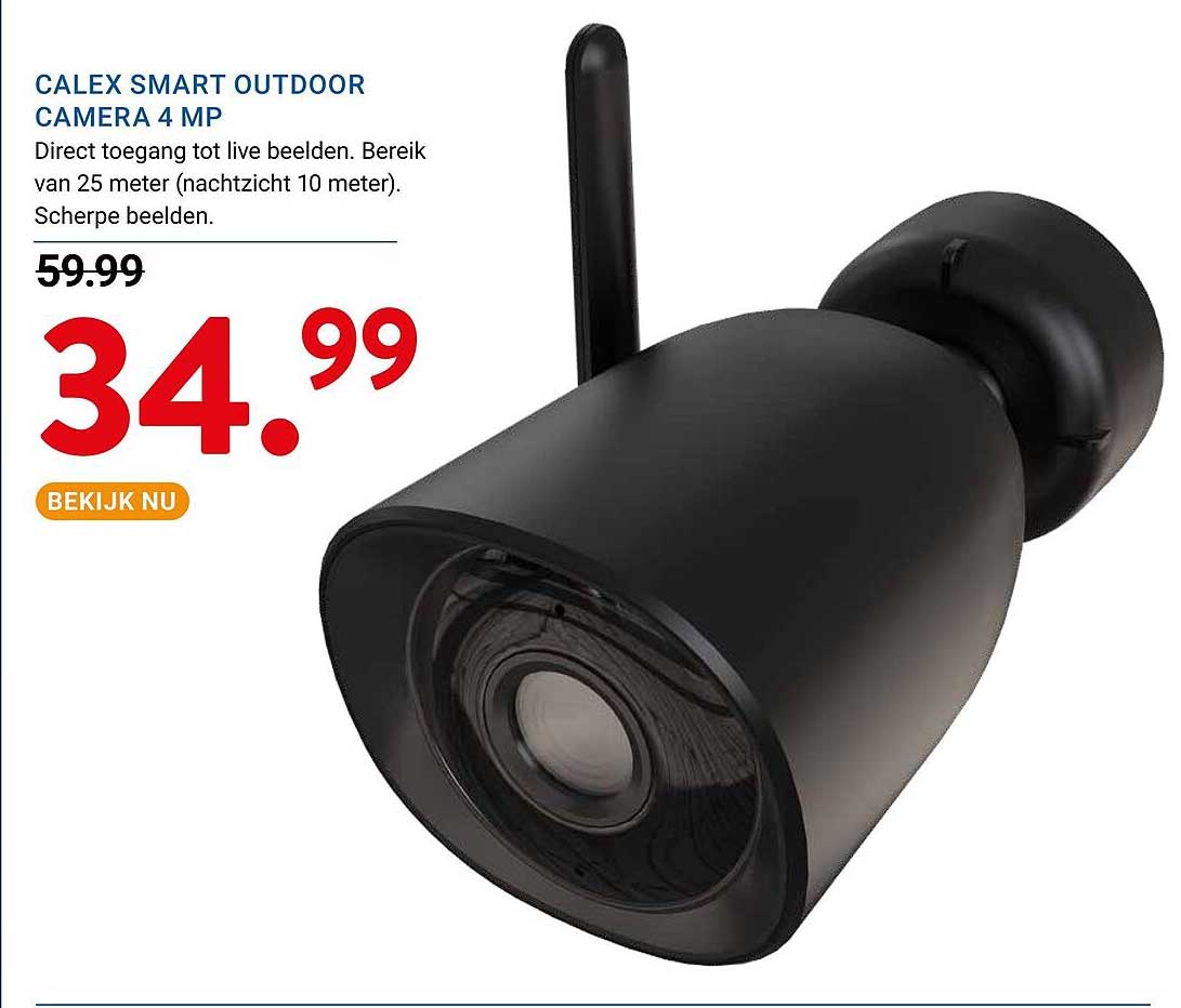 CALEX SMART OUTDOOR CAMERA 4 MP