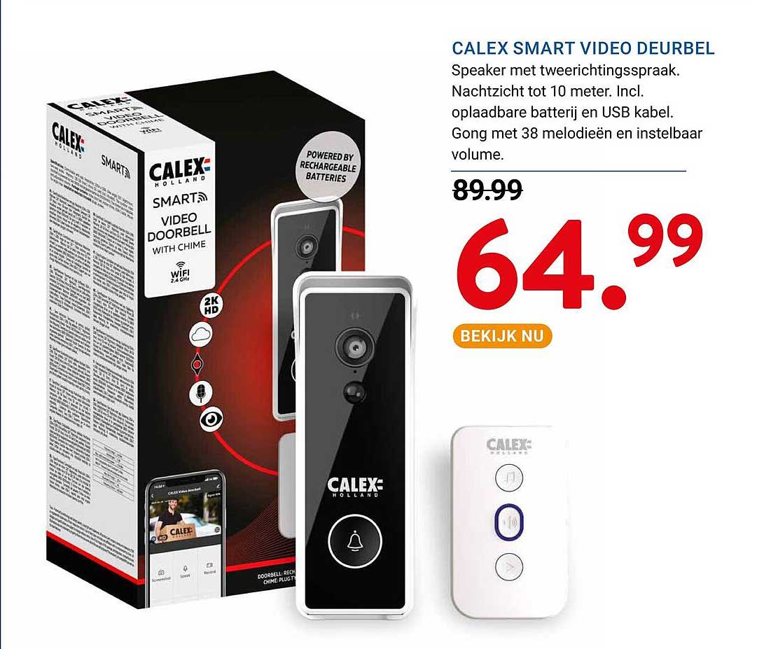 CALEX SMART VIDEO DEURBEL