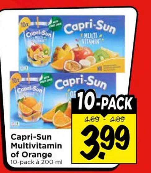 Capri-Sun Multivitamin of Orange 10-pack à 200 ml 10-PACK
