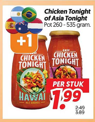 Chicken Tonight of Asia Tonight Pot 260 - 535 gram +1