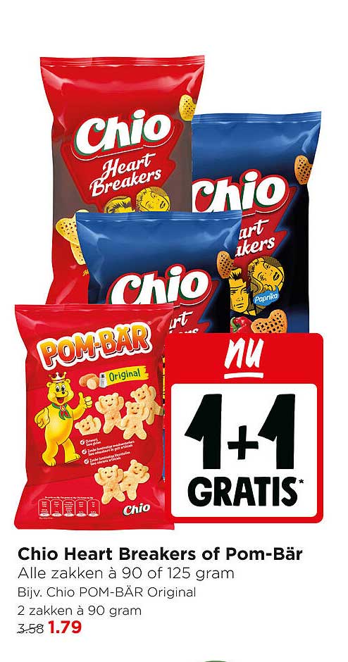 Chio Heart Breakers of Pom-Bär 1+1 gratis