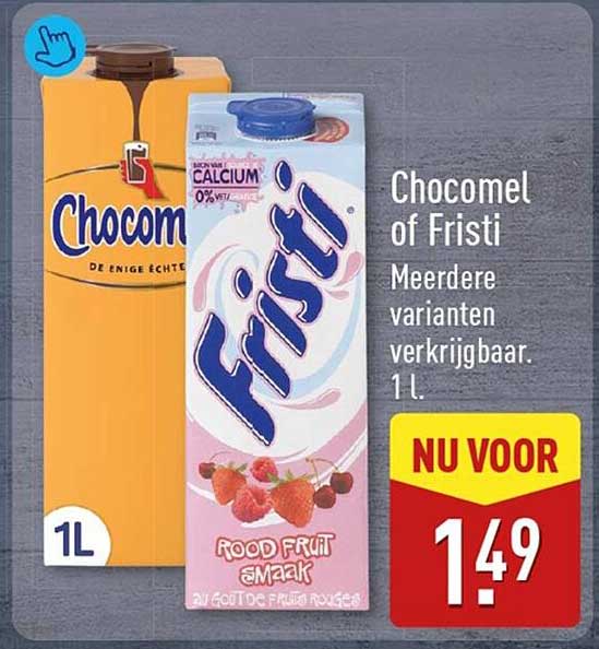 Chocomel of Fristi Meerdere varianten verkrijgbaar. 1 l NU VOOR