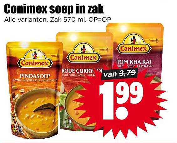 Conimex soep in zak