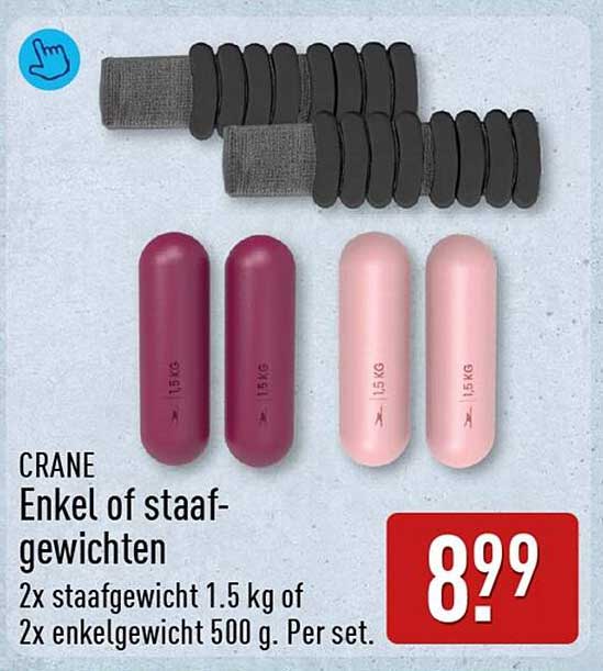 CRANE Enkel of staaf-gewichten