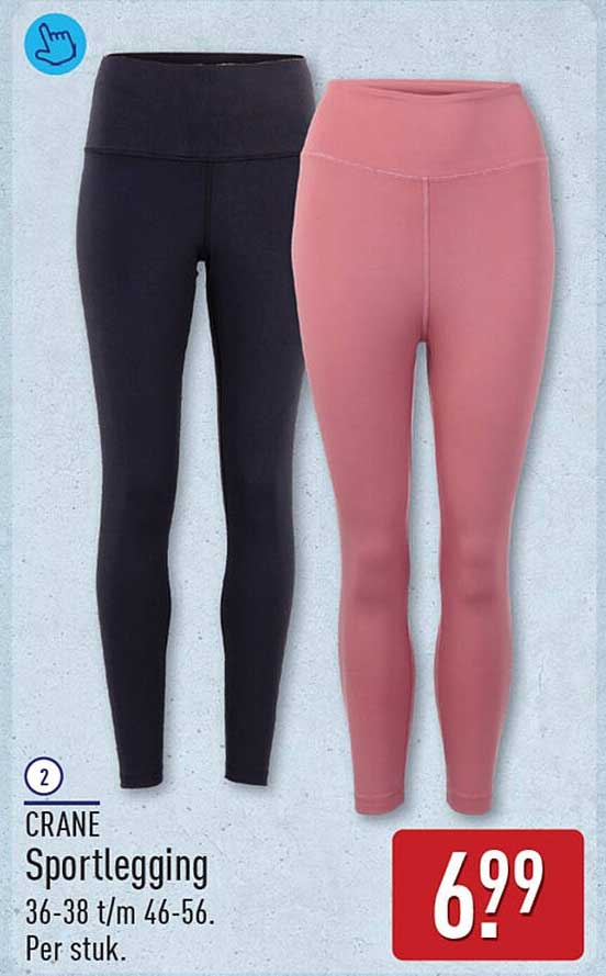 CRANE Sportlegging 36-38 t/m 46-56. Per stuk.