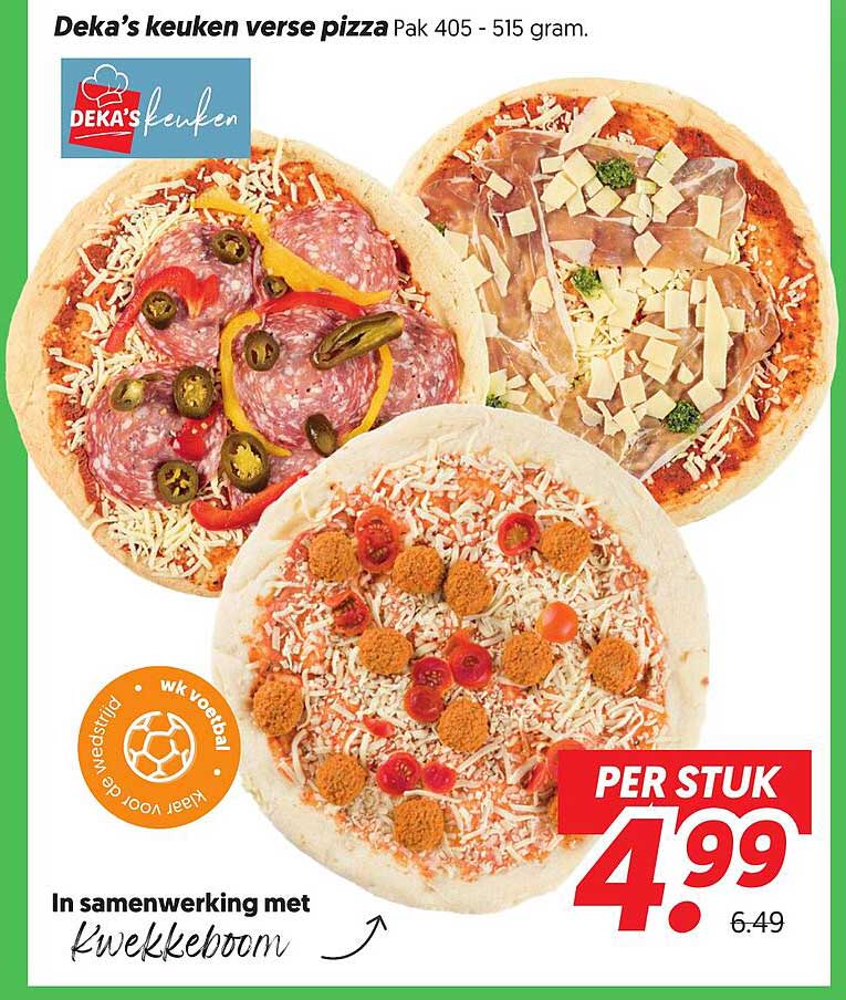 Deka’s keuken verse pizza Pak 405 - 515 gram
