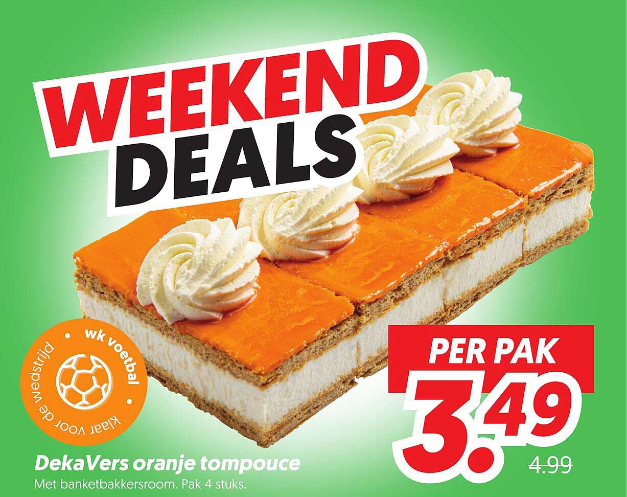 DekaVers oranje tompouce