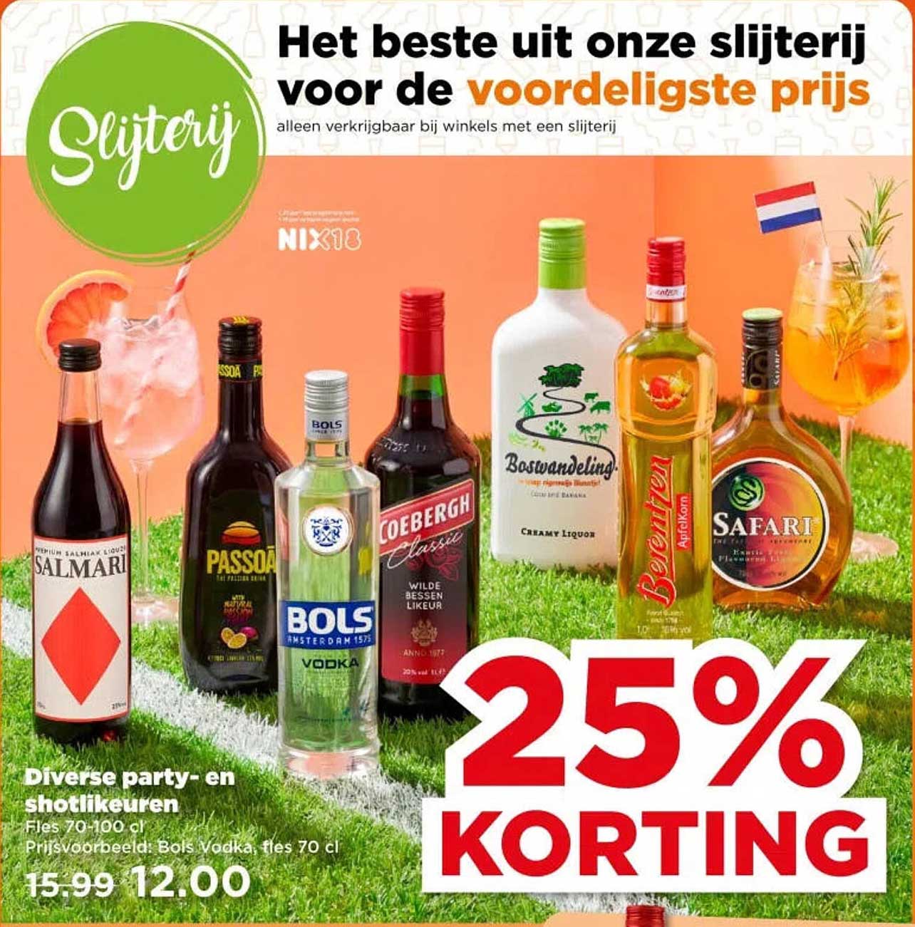 Diverse party- en shotlikeuren 25% KORTING