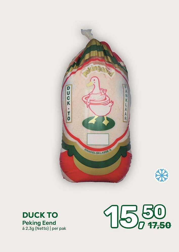 DUCK TO Peking Eend