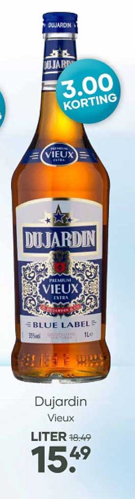 Dujardin Vieux LITER 3.00 KORTING
