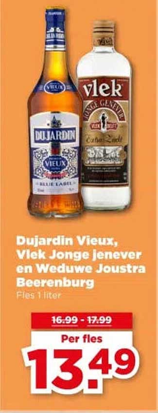 Dujardin Vieux, Vlek Jonge Jenever en Weduwe Joustra Beerenburg