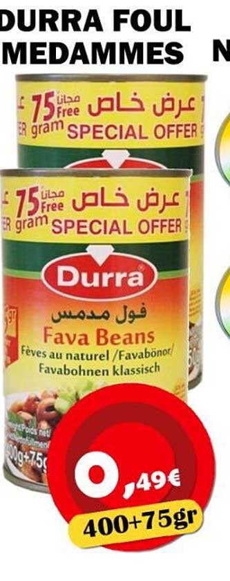 Durra Foul Medammes 400+75gr