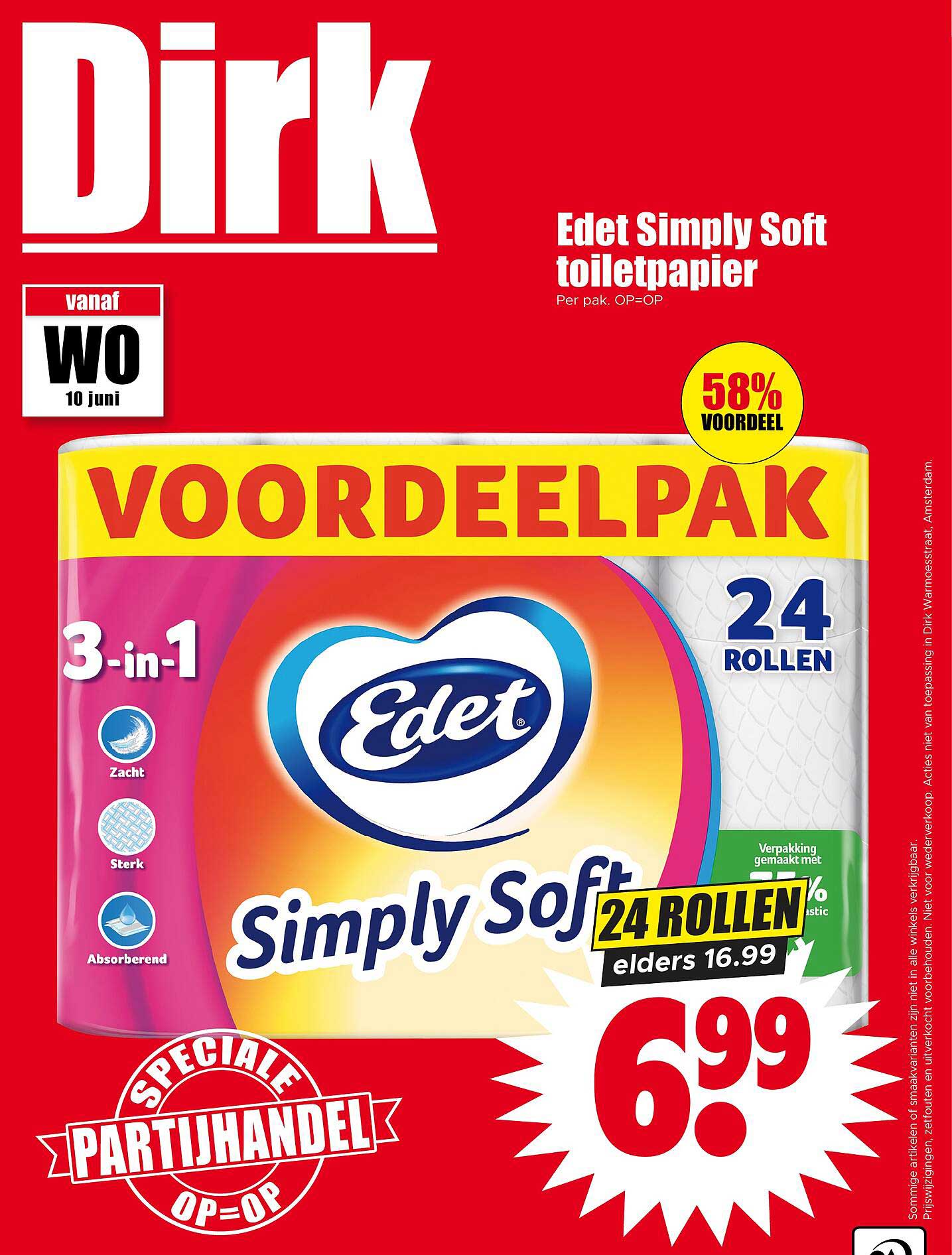 Edet Simply Soft toiletpapier 24 rollen