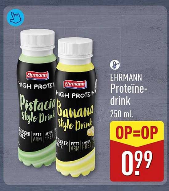 EHRMANN Proteïne-drink 250 ml OP=OP