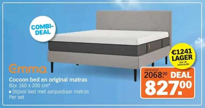 Emma Cocoon bed en original matras Combi-deal