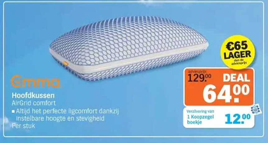 Emma Hoofdkussen AirGrid comfort