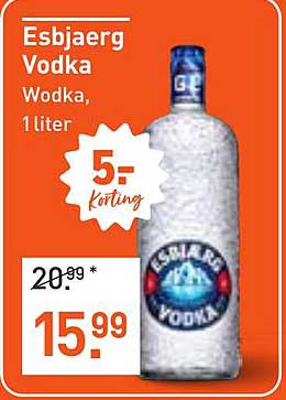 Esbjaerg Vodka Vodka, 1 liter