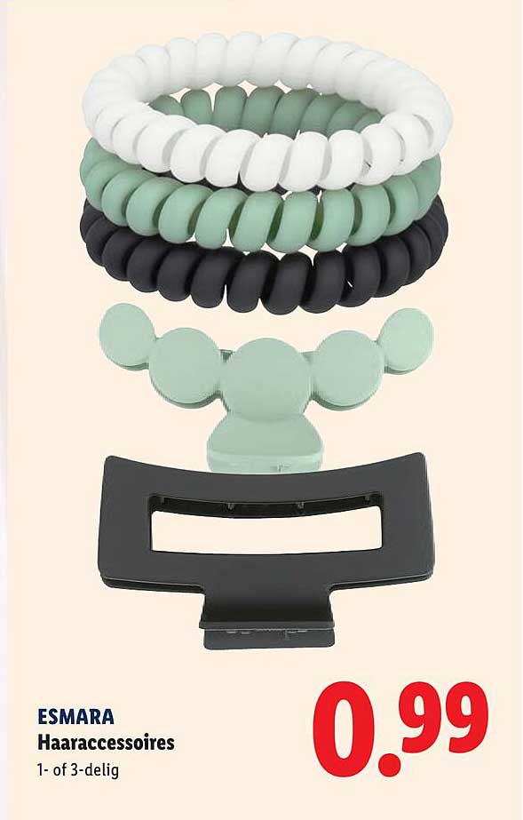 ESMARA Haaraccessoires 1- of 3-delig