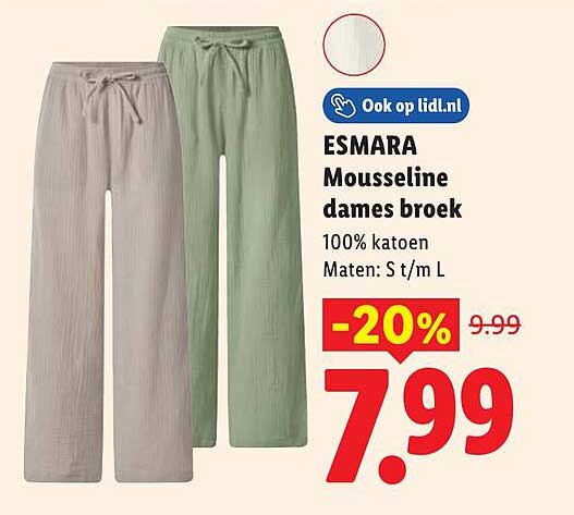 ESMARA Mousseline dames broek