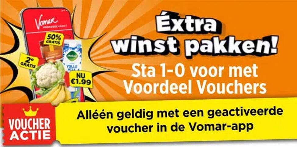 Extra winst pakken! Sta 1-0 voor met Voordeel Vouchers