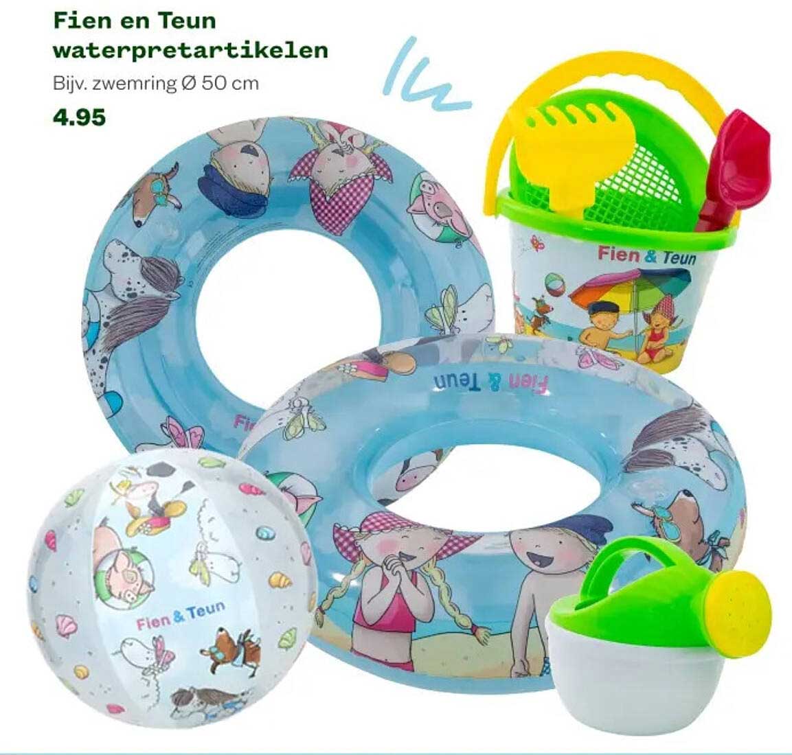 Fien en Teun waterpretartikelen