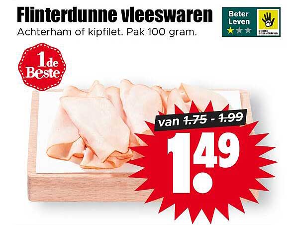 Flinterdunne vleeswaren