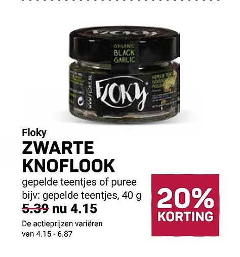 Floky ZWARTE KNOFLOOK