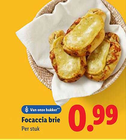 Focaccia brie