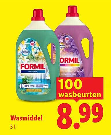 Formil Wasmiddel 100 wasbeurten