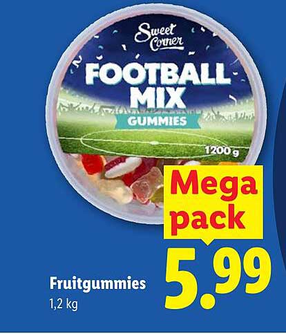 Fruitgummies 1,2 kg Mega pack