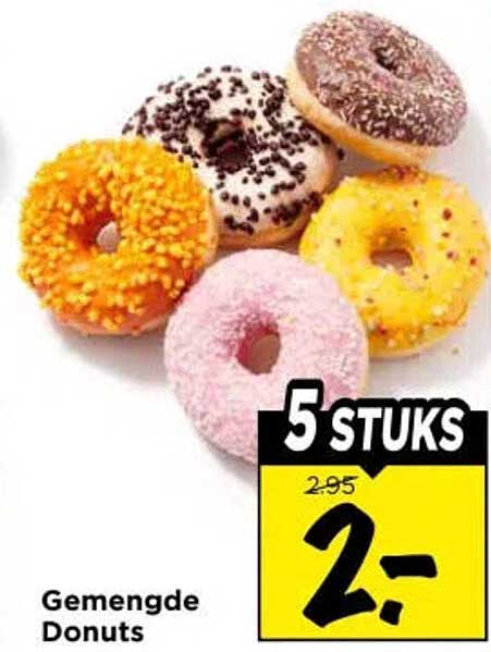 Gemengde Donuts 5 stuks