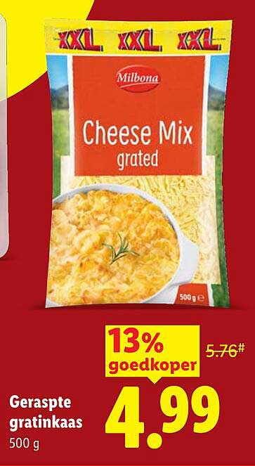 Geraspte gratinkaas