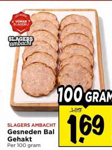 Gesneden Bal Gehakt
