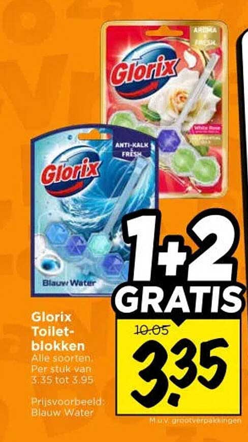 Glorix Toiletblokken 1+2 GRATIS