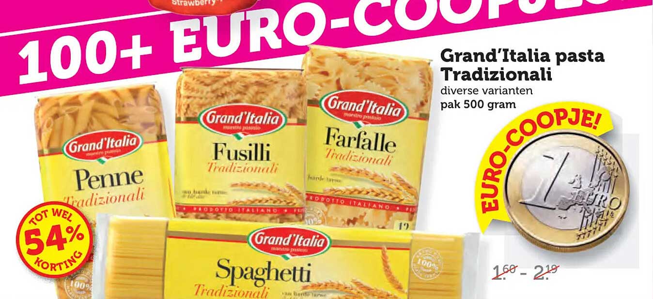 Grand'Italia pasta Tradizionali diverse varianten pak 500 gram
