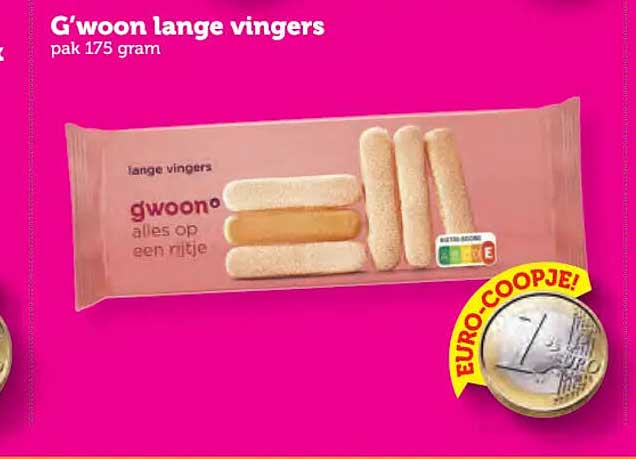 G'woon lange vingers pak 175 gram