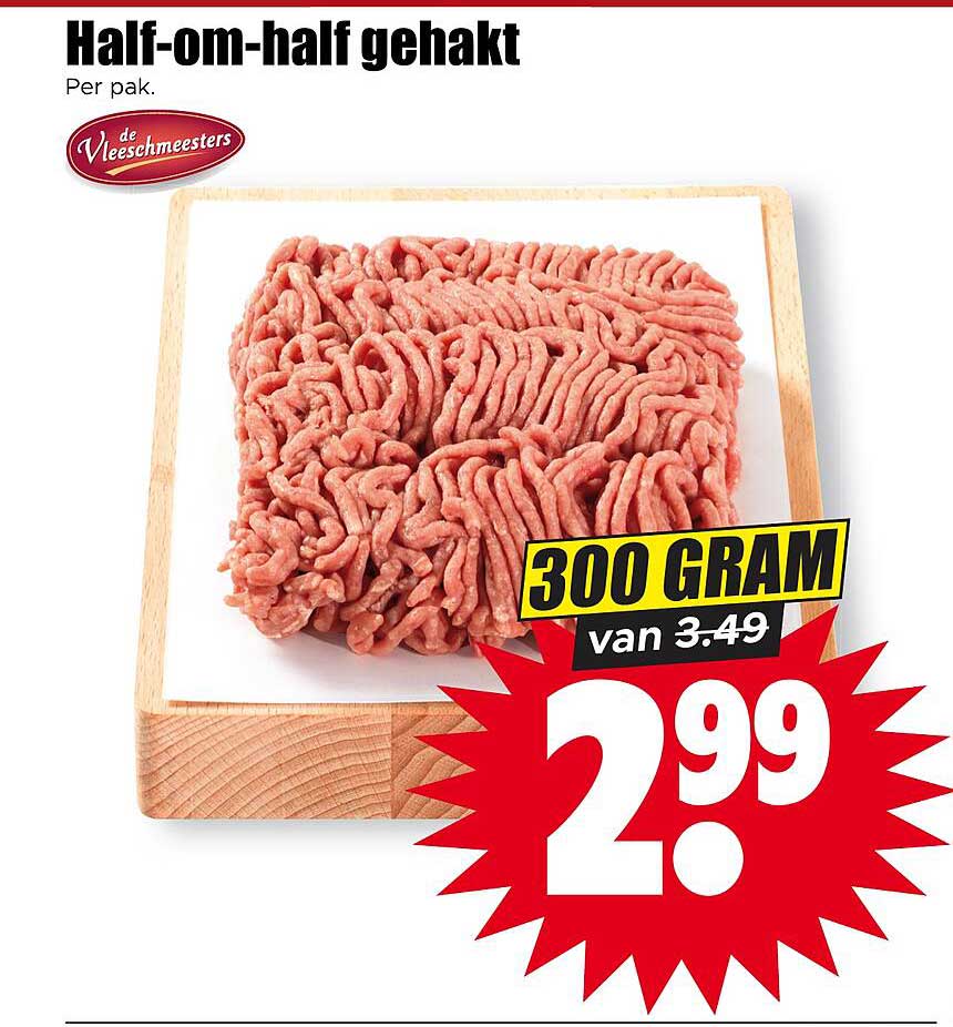 Half-om-half gehakt