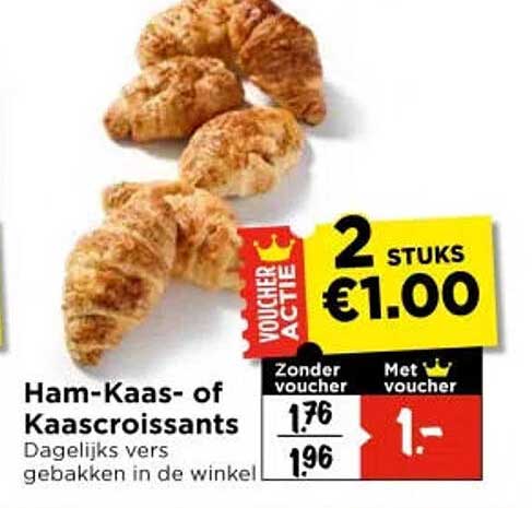 Ham-Kaas- of Kaascroissants