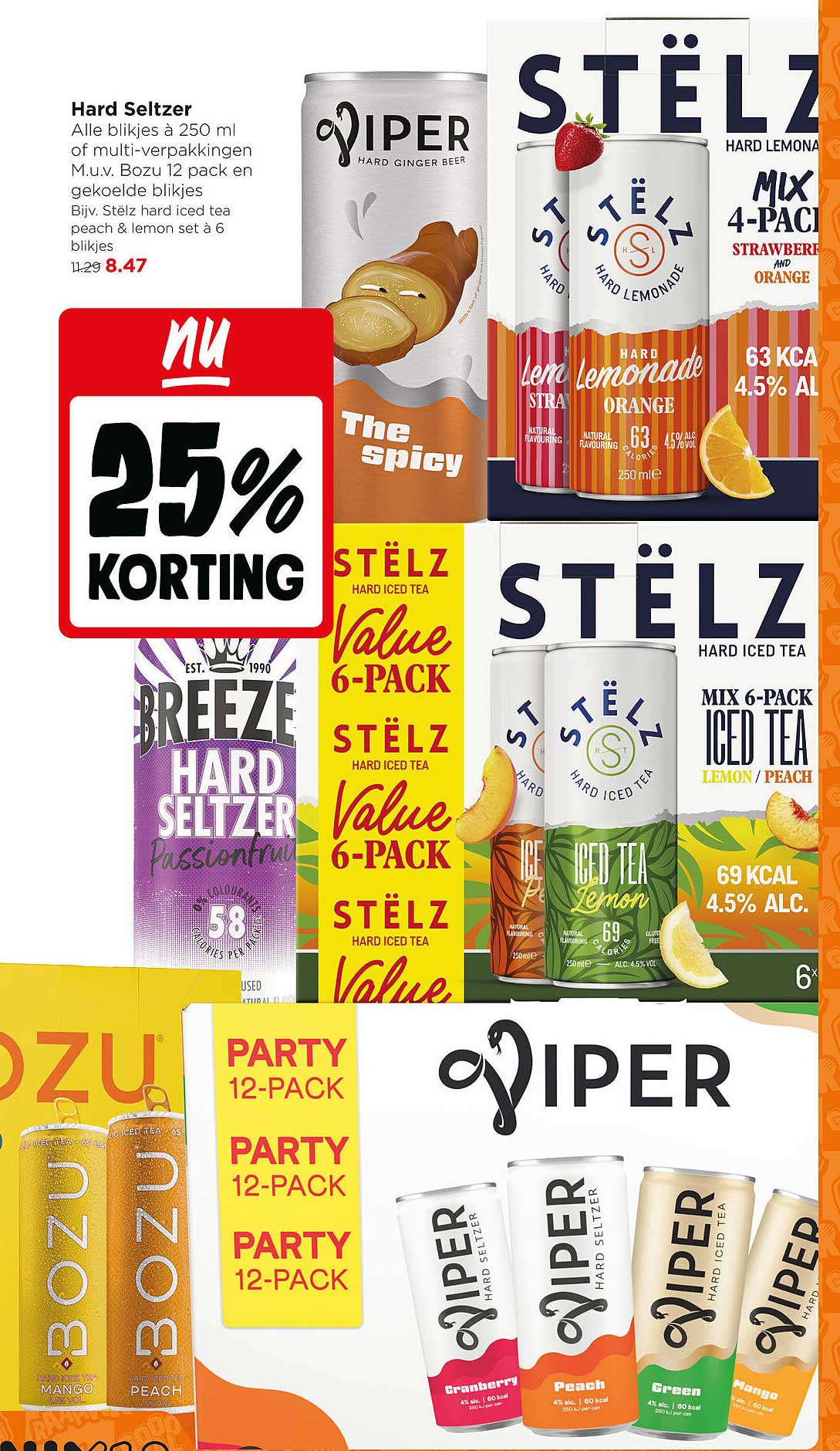 Hard Seltzer 25% korting