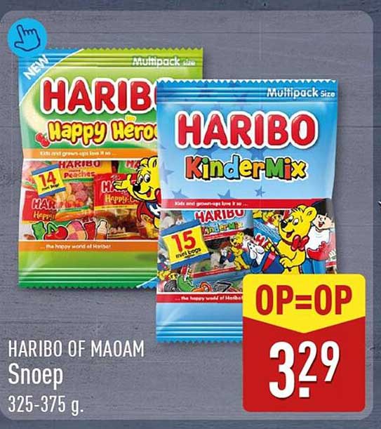 HARIBO OF MAOAM Snoep 325-375 g. OP=OP