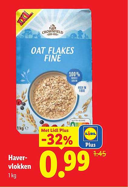 Haver-vlokken 1 kg -32%